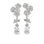 Серьги Orchid из белого золота с бриллиантами 1