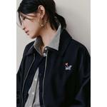 Двусторонняя вышитая куртка Harrington с клетчатым принтом 3