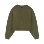 Свитер Fear of God Essentials Heavy Waffle Cropped Crewneck 'Military' 2