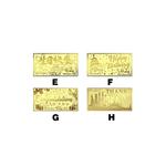 999.9/24K Чистое золото Свадебная золотая банкнота GN11 (0.2 г) 4