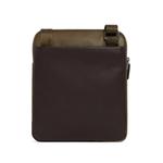 leather panelled messenger bag 2