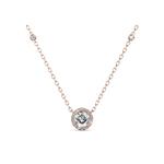 Колье «Священный круг» с кристаллами SWAROVSKI® в розовом золоте 1