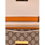 Padlock Front Pocket Flap GG Coated Canvas and Leather Mini shoulder bag 6