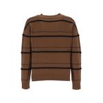 striped crew-neck sweater 2