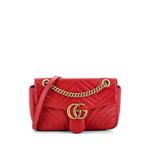 Маленькая стеганая сумка через плечо GG Marmont Flap Bag 1