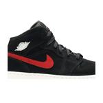 Кроссовки Air Jordan 1 Retro Mid GS 'Black University Red' 2