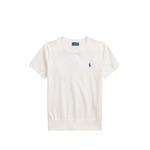 logo-embroidered short-sleeve sweater 1