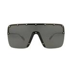 Солнцезащитные очки Gucci Shield Frame Metal 'Gold/Silver/Grey' 1
