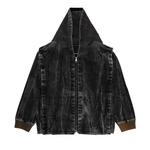 Джинсовая куртка Y/Project Velcro Denim Jacket 'Black Vertical Whiskers' 1