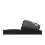 Слайды Adidas Adilette Comfort Slide 'Black Gold Metallic' 2