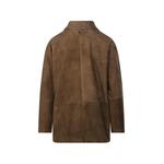 double-breasted suede blazer 2