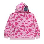 Толстовки на молнии BAPE x Cactus Jack x Don Toliver Faux Fur Shark Zip Hoodie 'Pink' 2