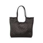 NS Diagonal Triple Jump woven leather tote bag 1