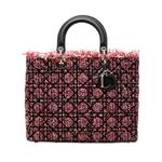 Большая сумка-сэтчел Tweed Cannage Lady Dior с бахромой (2011 год) 1