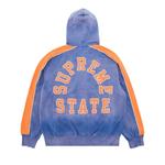 Худи Supreme State Zip Up Hooded Sweatshirt 'Washed Royal' 2
