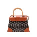 Сумка-сэтчел Structured Saigon Top Handle Bag Coated Canvas with Leather размера мини 2