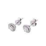 LITZ 18K серьги с бриллиантами из белого золота YF-YFT495B5 3