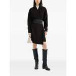 silk and acetate crêpe cady tuxedo dress with monili 2