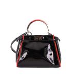 Лакированная мини-сумка на плечо Resin Handle Peekaboo Bag 1