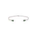Swarovski® Кристальный открытый браслет-манжета – 925 серебро 1