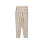 elasticated-waistband turn-up trousers 2
