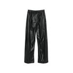 elasticated-waistband trousers 1