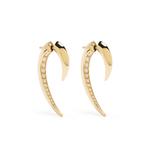 Серьги Hook из желтого золота с бриллиантами 1