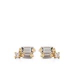 Серьги-гвоздики Bold Burst из желтого золота с бриллиантами 1