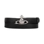 Ремни Vivienne Westwood Small Orb Buckle Belt 'Black' 1