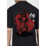 Большая футболка Oversized Samurai Sword Black Cotton Short Sleeve Essential 4