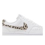 Кроссовки Nike Wmns Court Vision Low 'Leopard Swoosh - White' 2