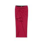 ruffled asymmetric midi skirt 1