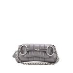 Маленькая сумка на плечо Horsebit Chain Vertical Quilted Leather 1