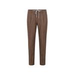 pleated drawstring-waist trousers 1