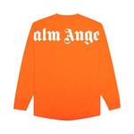 Футболки Palm Angels Classic Logo Over Long-Sleeve Tee 'Orange/White' 2