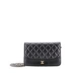 Сумка через плечо Gabrielle Wallet on Chain Quilted Aged Calfskin 1