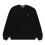 Круглые воротники BAPE Ape Head One Point Crewneck 'Черный' 1