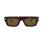Солнцезащитные очки Alexander McQueen Square 'Havana/Brown' 1