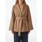 belted shawl-collar coat 1