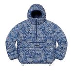 Пуховики Supreme Micro Down Half Zip Hooded Pullover 'Blue Paisley' 1