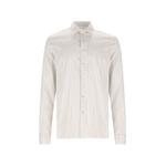 long-sleeved striped cotton and silk shirt 1