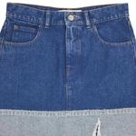 Юбки Marni Bleached Coated Denim Skirt 'Океан' 3