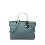 Большая сумка-сэтчел Cannage Acrylic Handles Lady Dior (1999 год) 1
