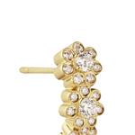 Серьга Petite Boucle De Fleurs из желтого золота с бриллиантами 2