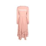 long pleated georgette dress 6