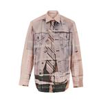 Рубашки на пуговицах Acne Studios Printed Button Up Shirt 'Pink' 1
