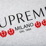 Футболки Supreme Milano Tee 'Пепельно-серый' 2