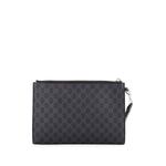 Night Courrier Pouch GG Coated Canvas with Applique clutch bag 2