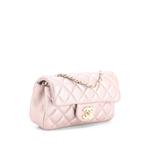 Мини-сумка через плечо Classic Single Flap Bag Quilted Metallic Lambskin 3