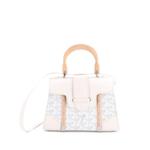 Сумка-сэтчел Structured Saigon Top Handle Bag Coated Canvas with Leather размера мини 1